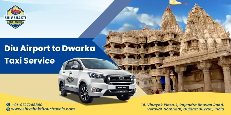 Diu Airport to Dwarka Taxi Service