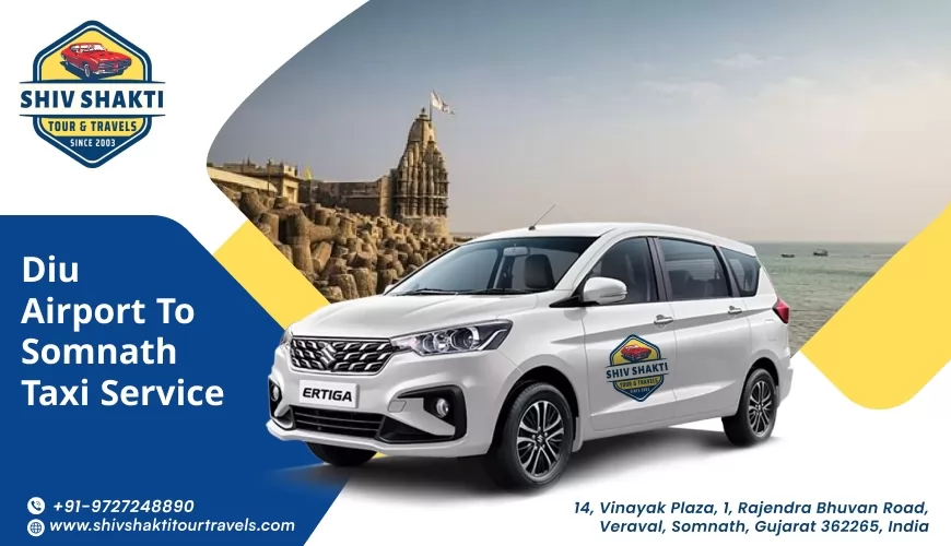 Diu Airport to Somnath Temple Taxi Service